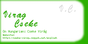 virag cseke business card