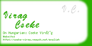 virag cseke business card